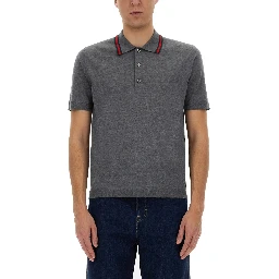 POLO SHIRT WITH WEB PATTERN
