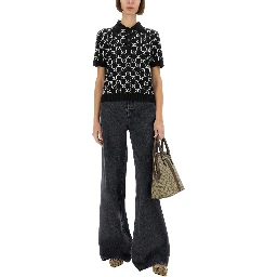 GG WOOL JACQUARD REVERSIBLE POLO SHIRT