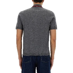 POLO SHIRT WITH WEB PATTERN