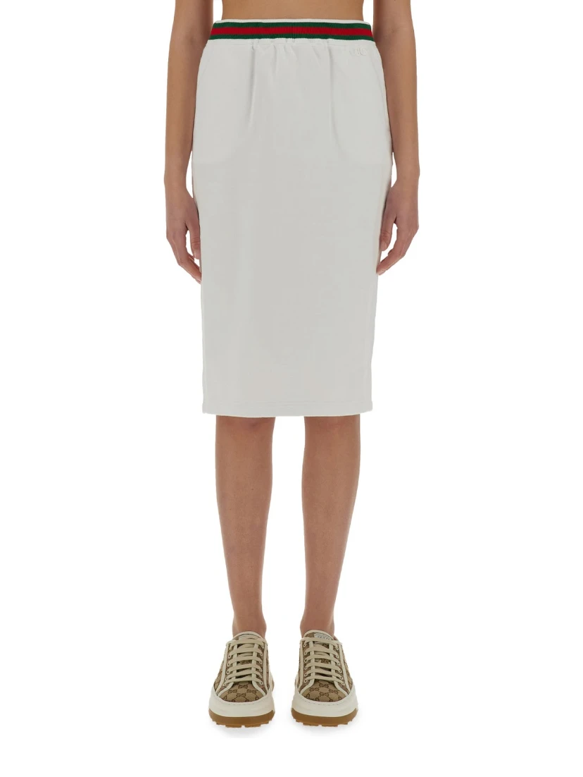 COTTON JERSEY SKIRT