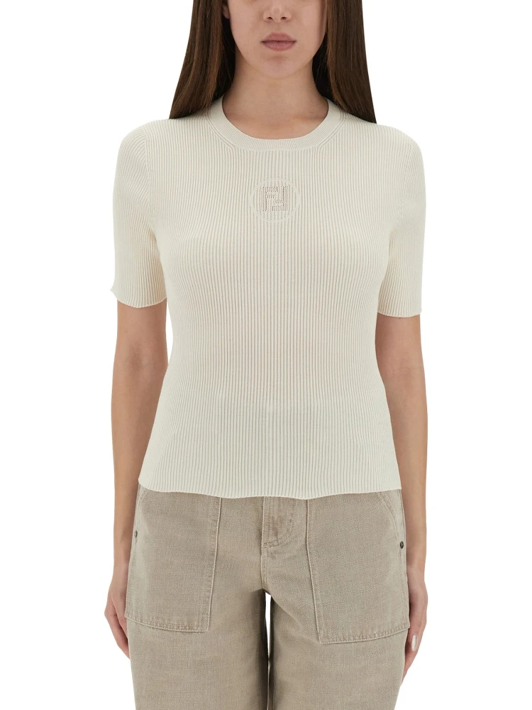 LOGO KNIT T-SHIRT