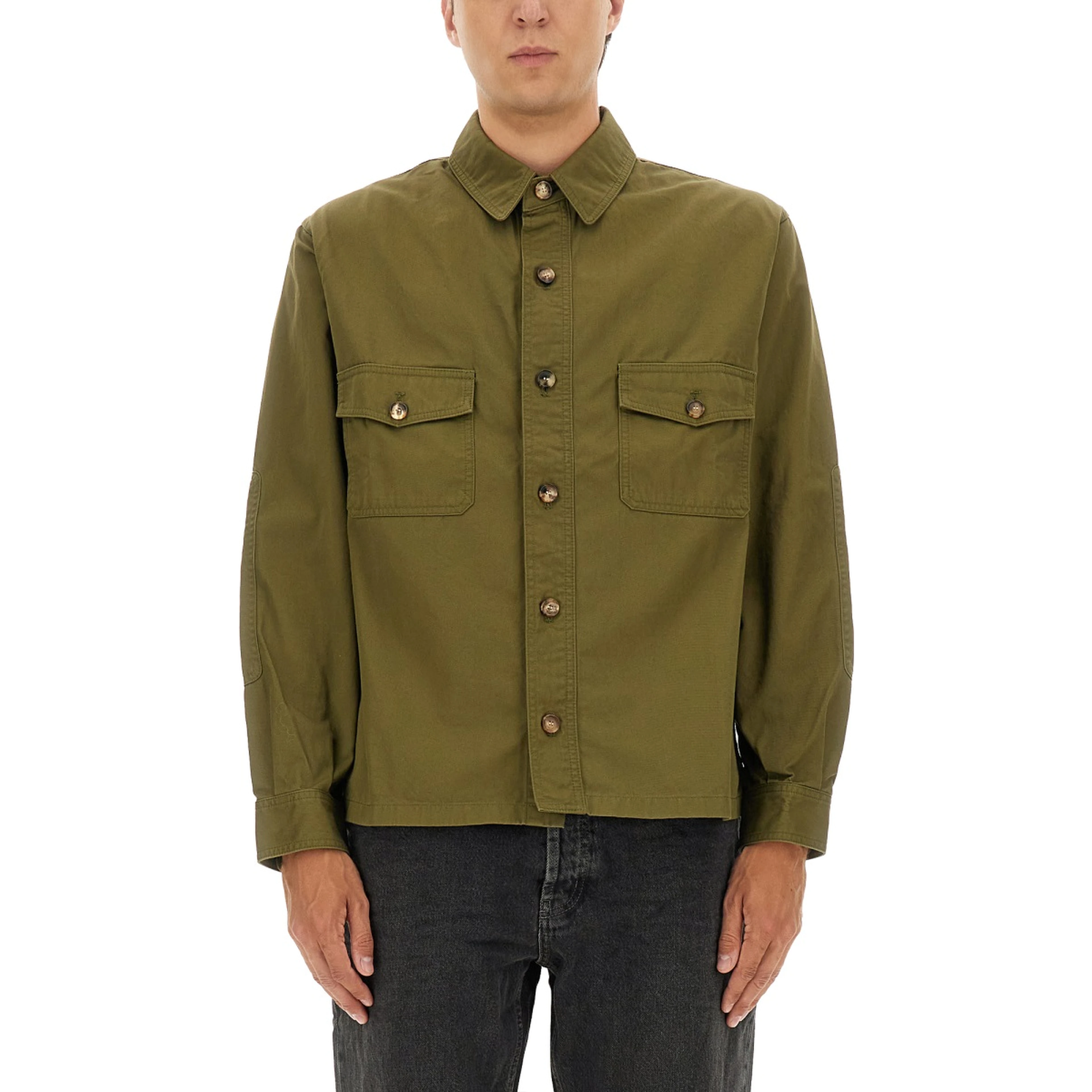 COTTON TWILL OVERSHIRT