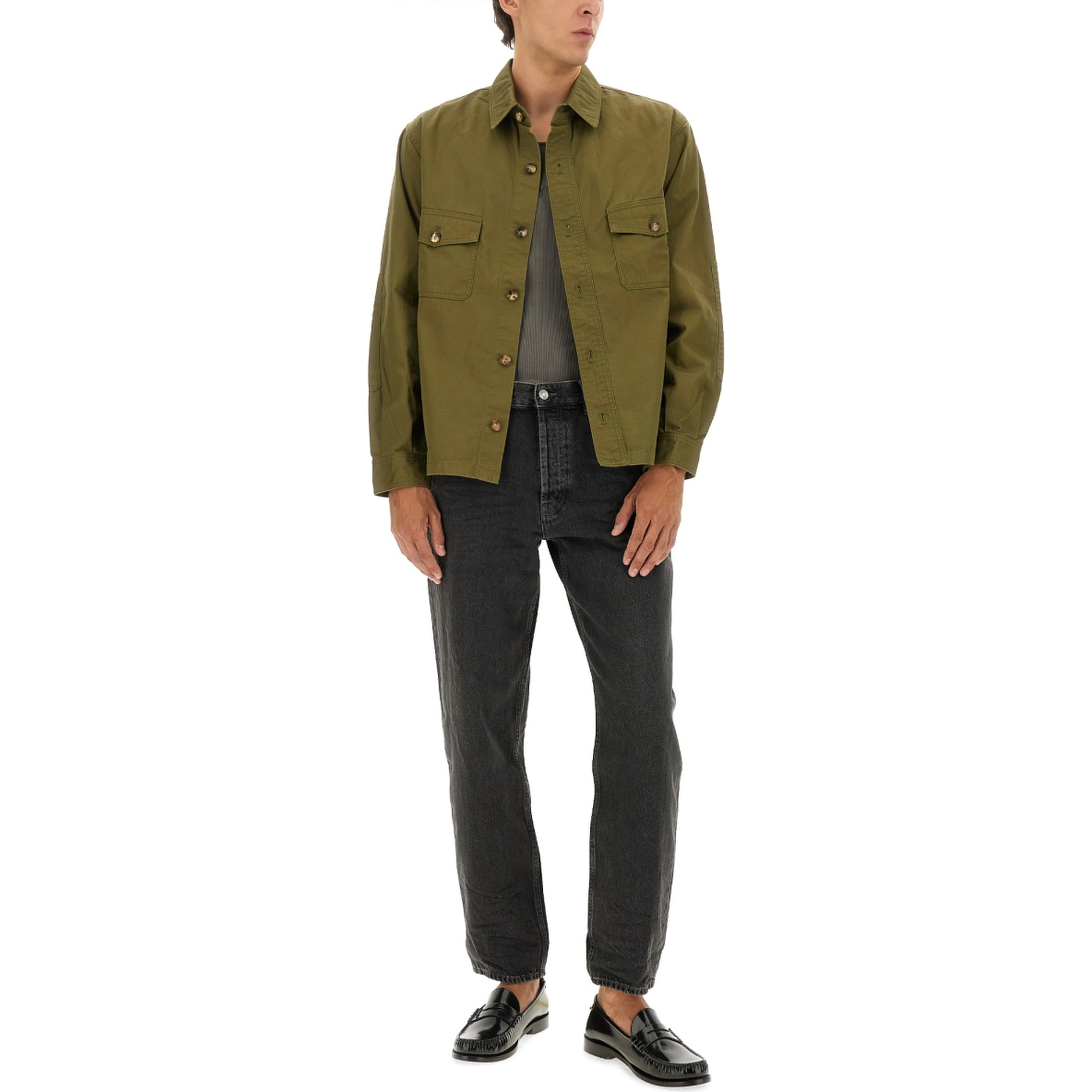 COTTON TWILL OVERSHIRT