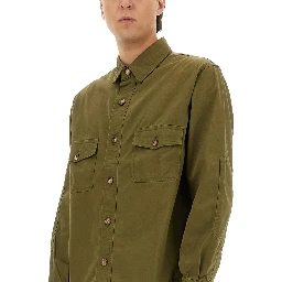 COTTON TWILL OVERSHIRT