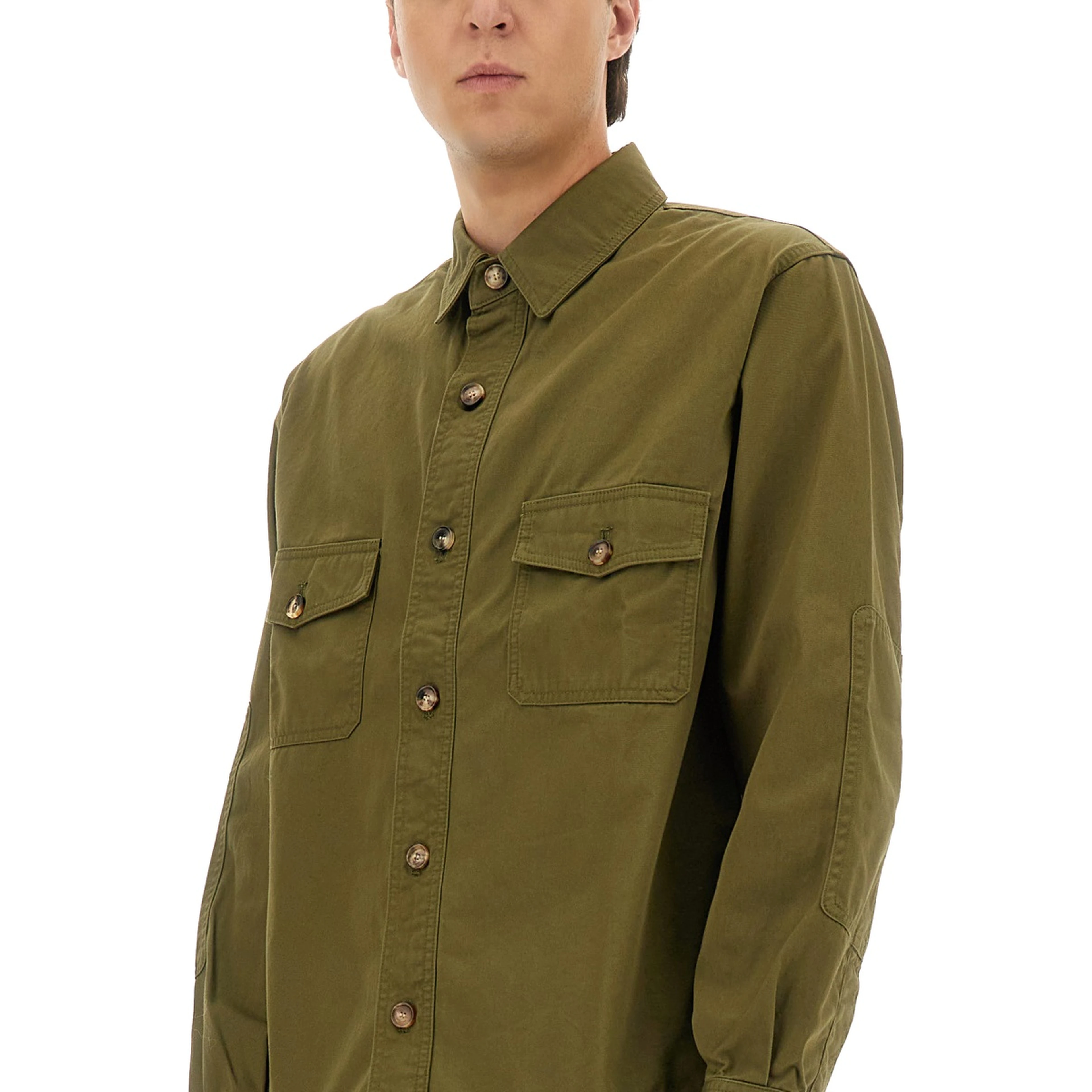 COTTON TWILL OVERSHIRT