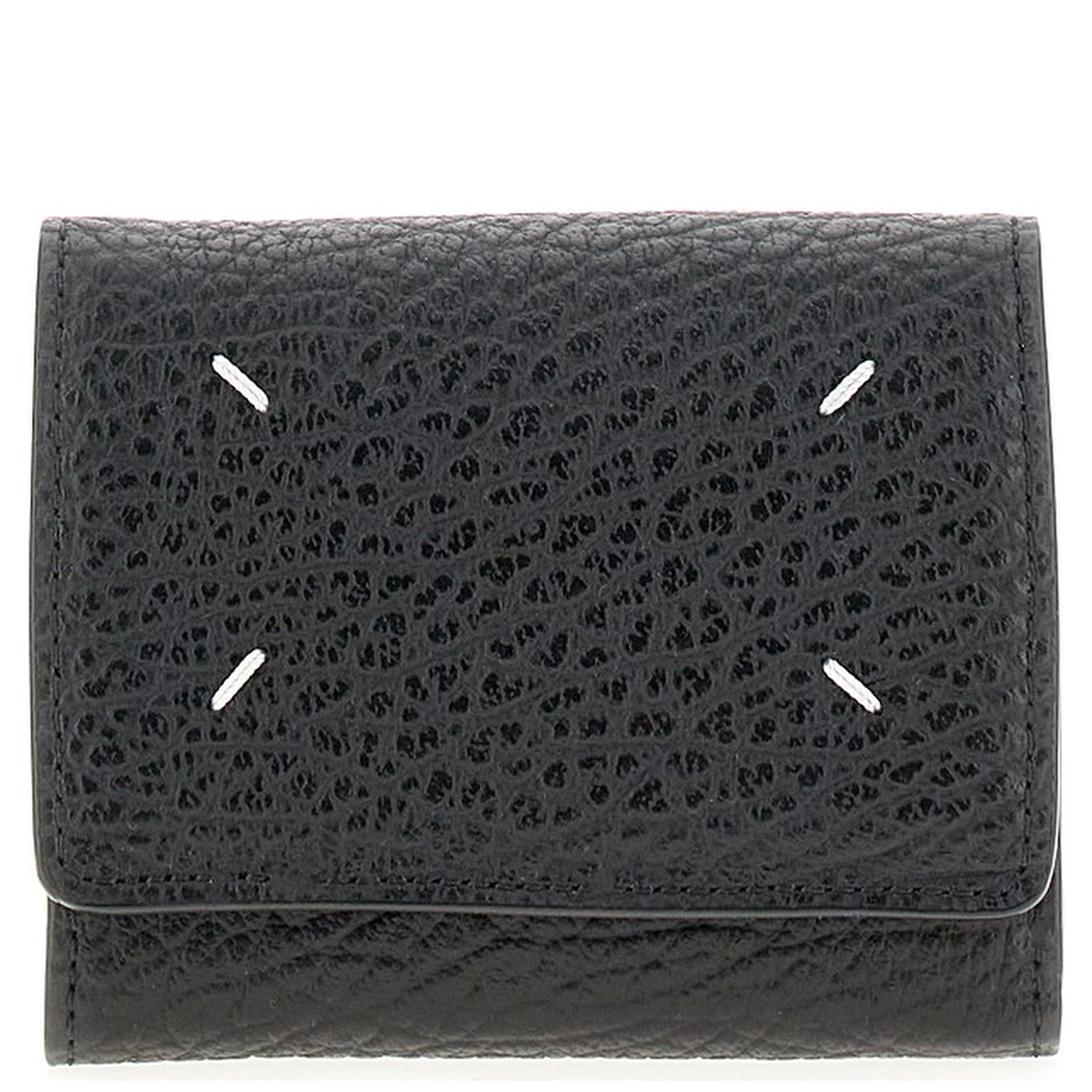 'Four Stitches' grain leather wallet