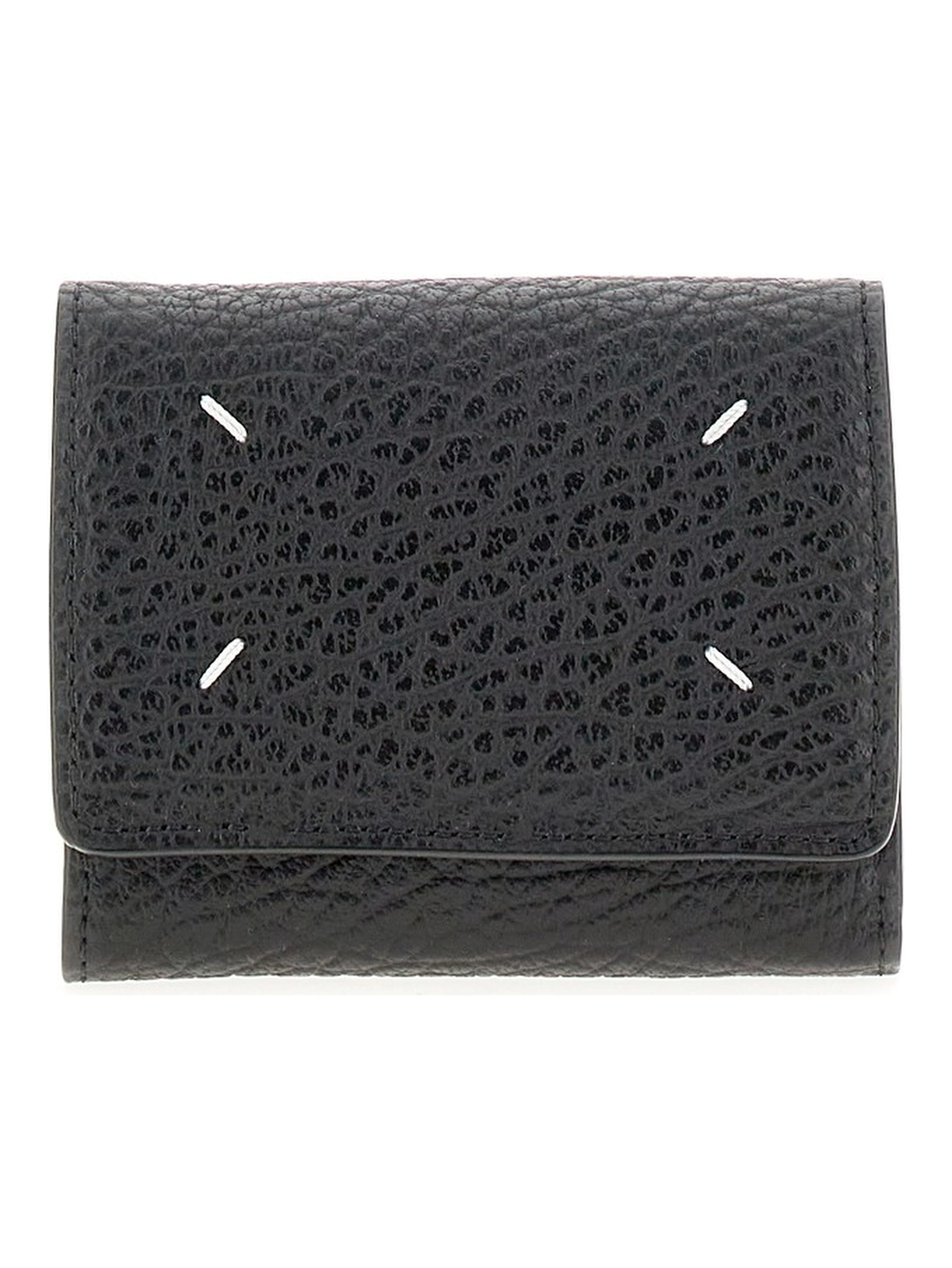 'Four Stitches' grain leather wallet