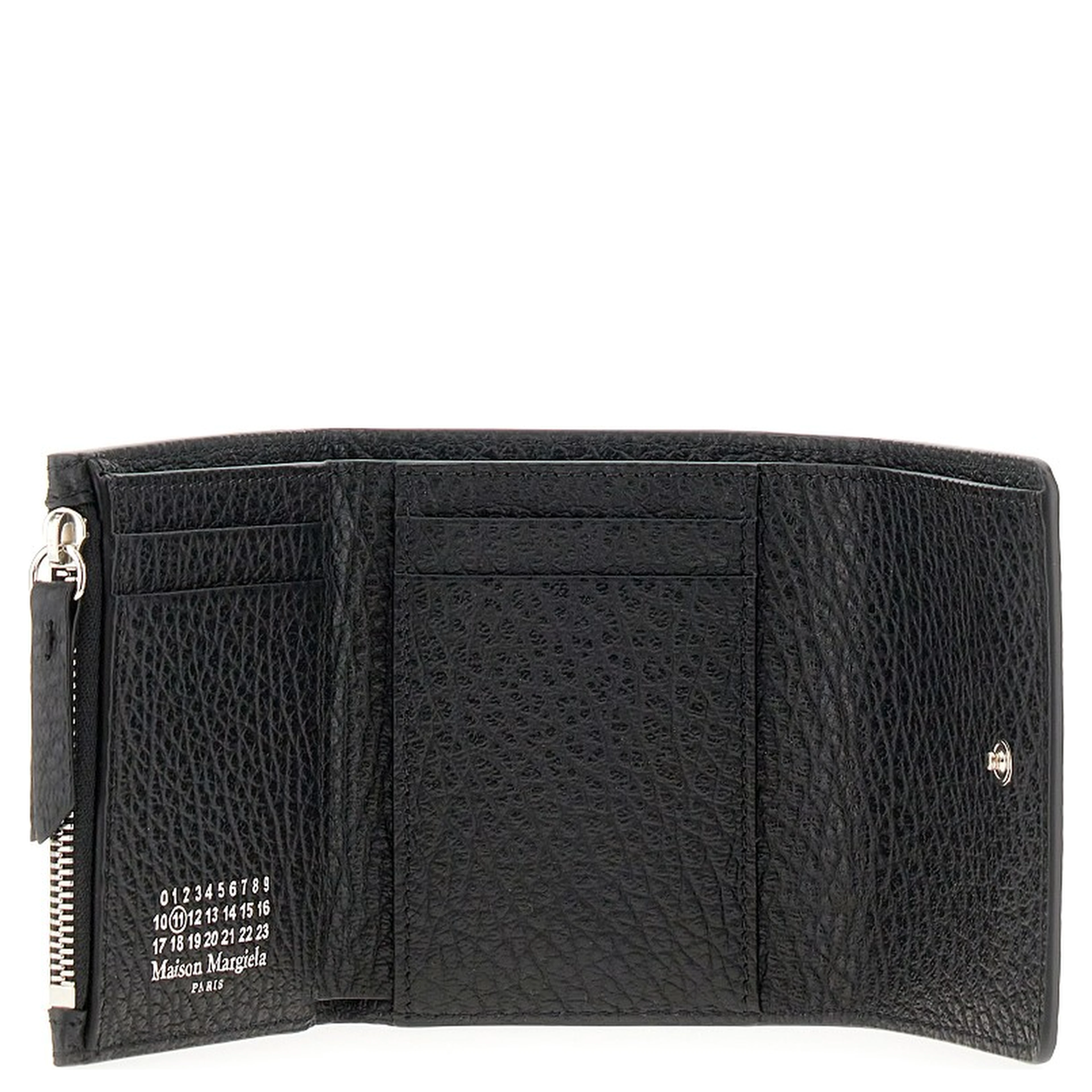 'Four Stitches' grain leather wallet