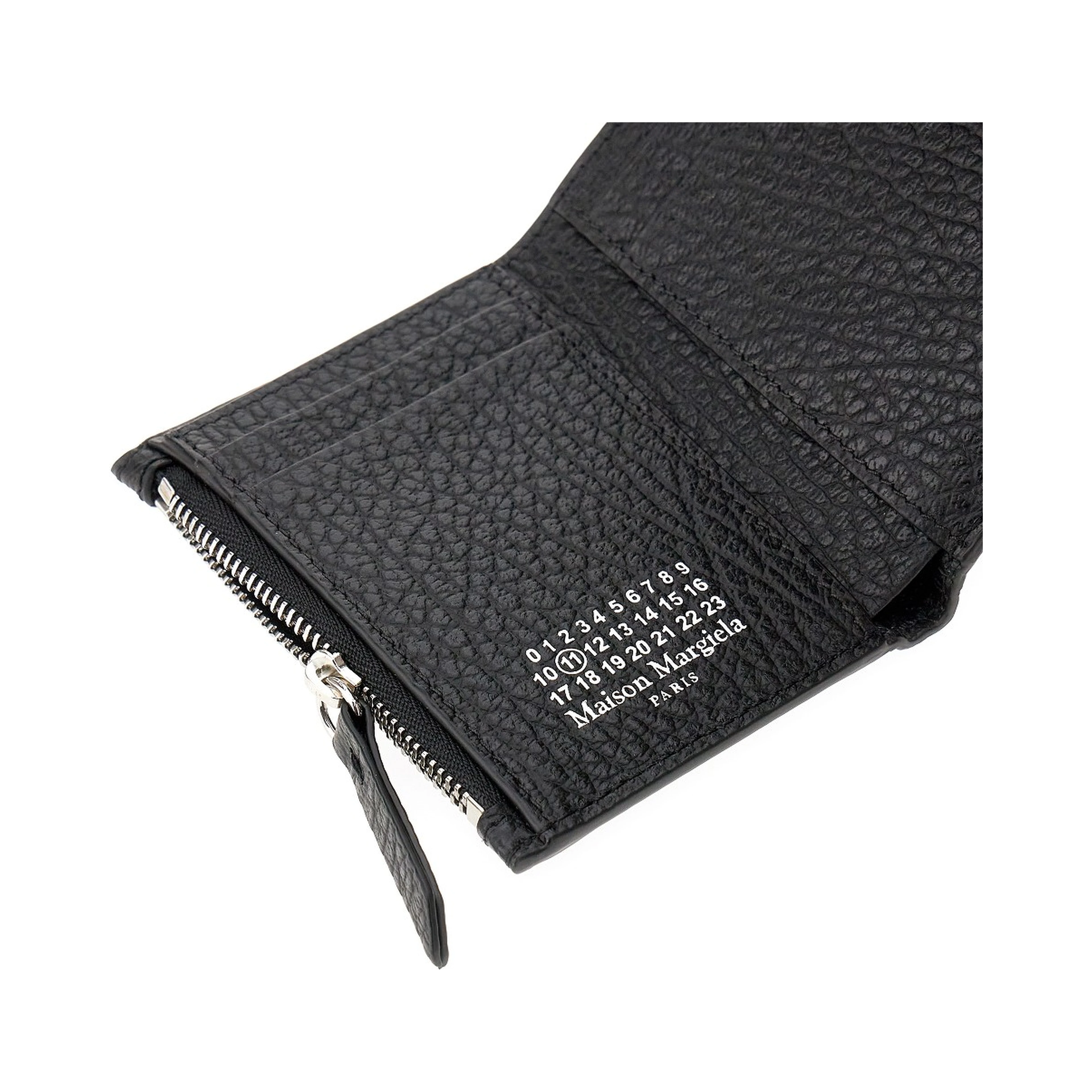 'Four Stitches' grain leather wallet