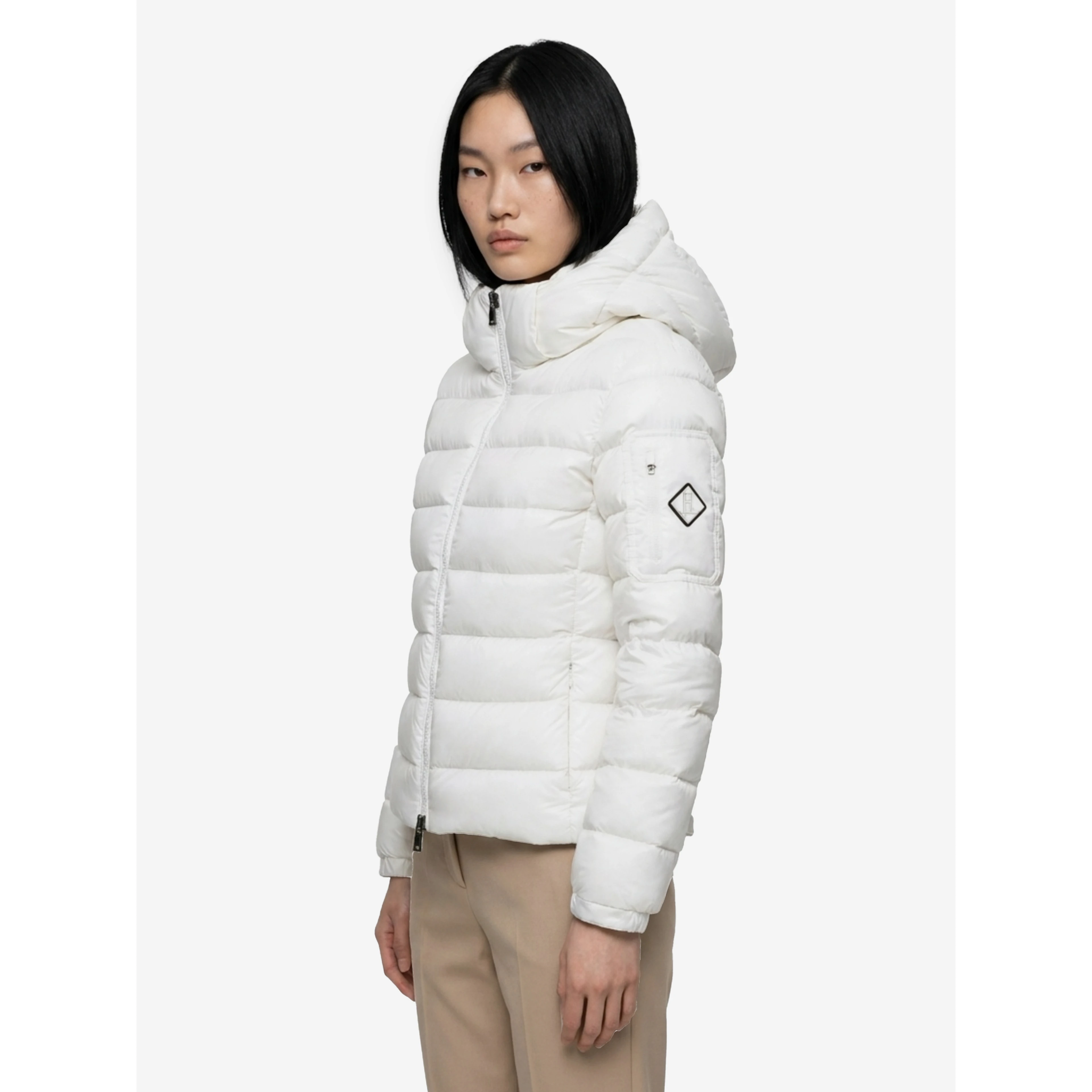 White short down jacket