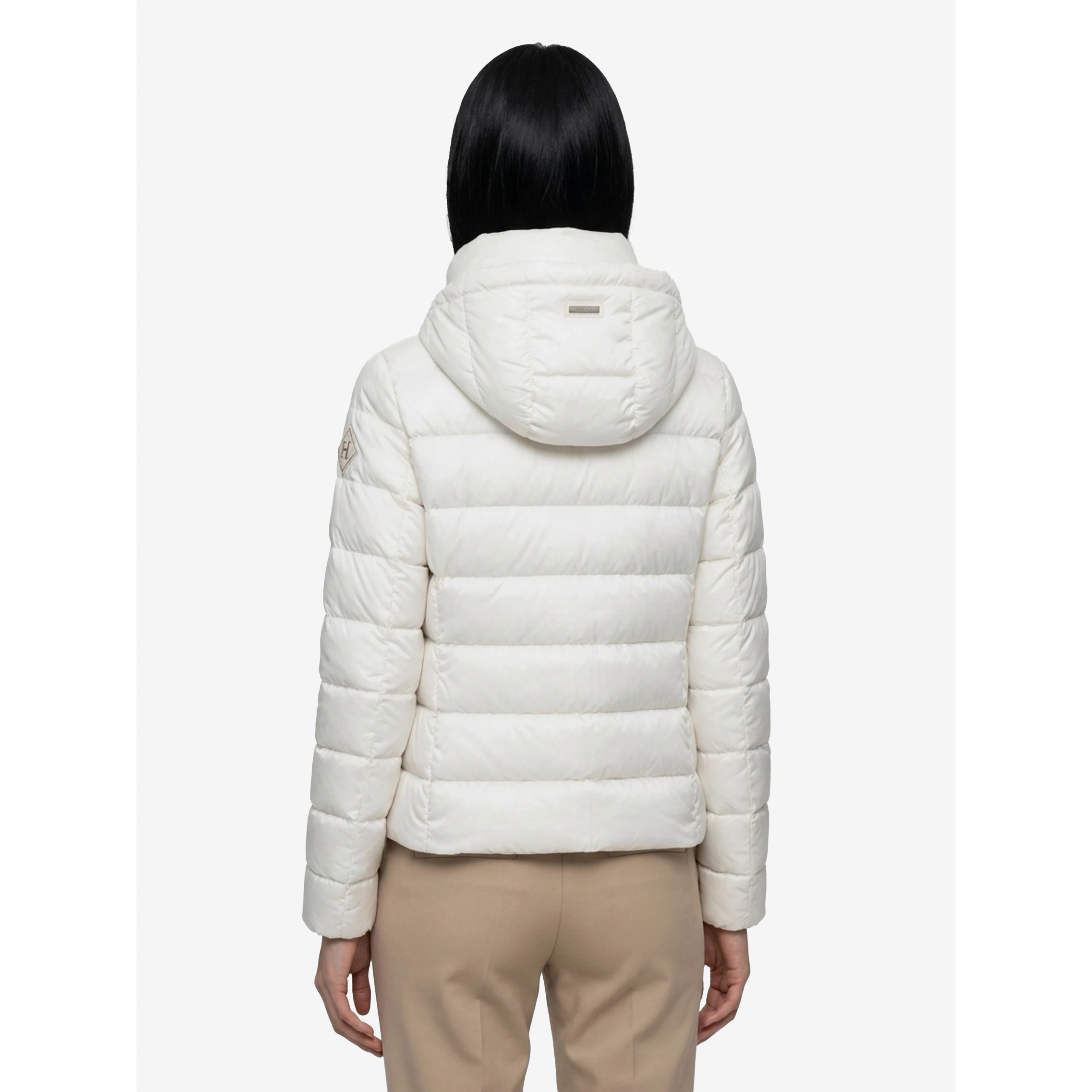White short down jacket
