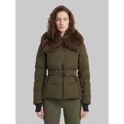 Sioule short down jacket with fur