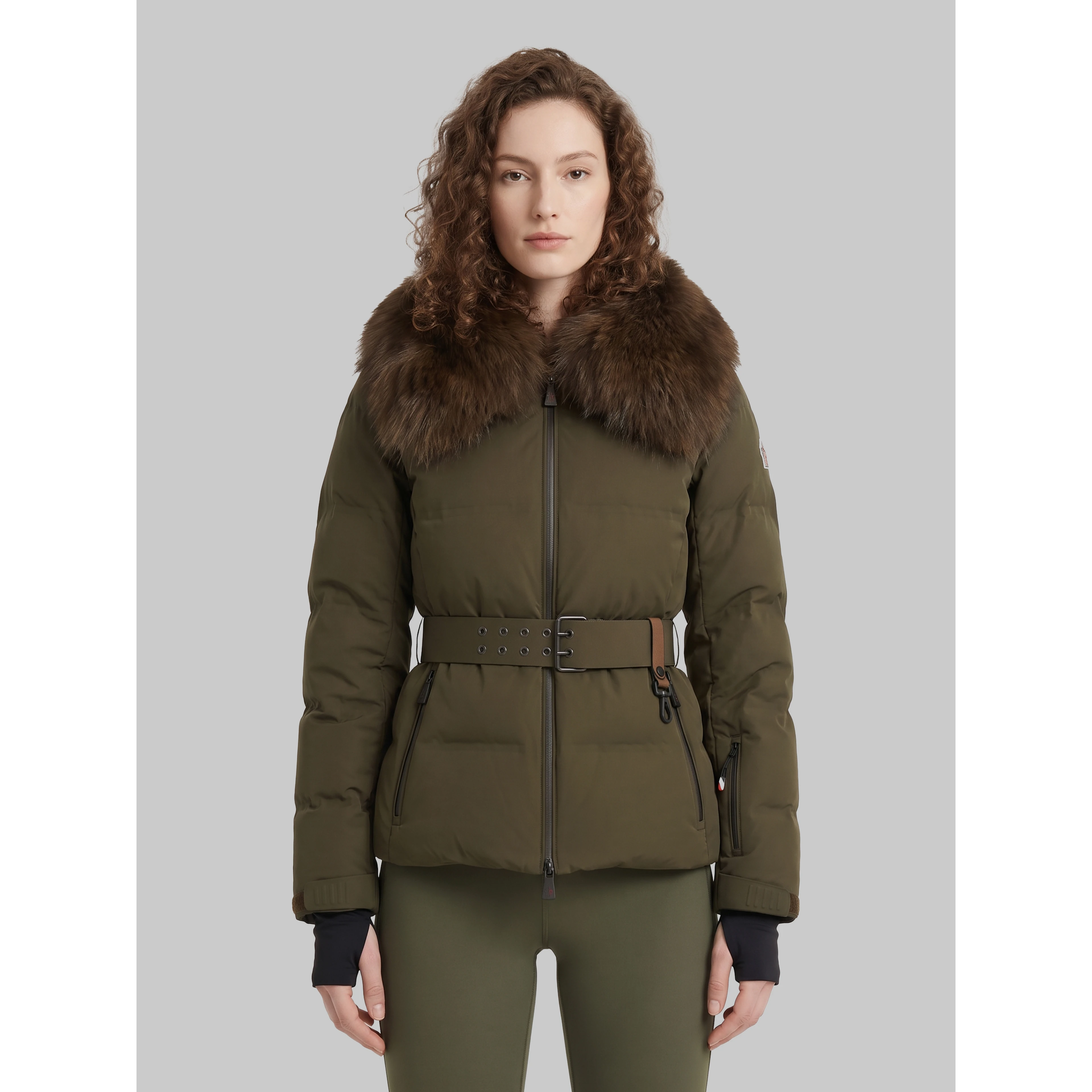 Sioule short down jacket with fur