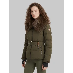 Sioule short down jacket with fur