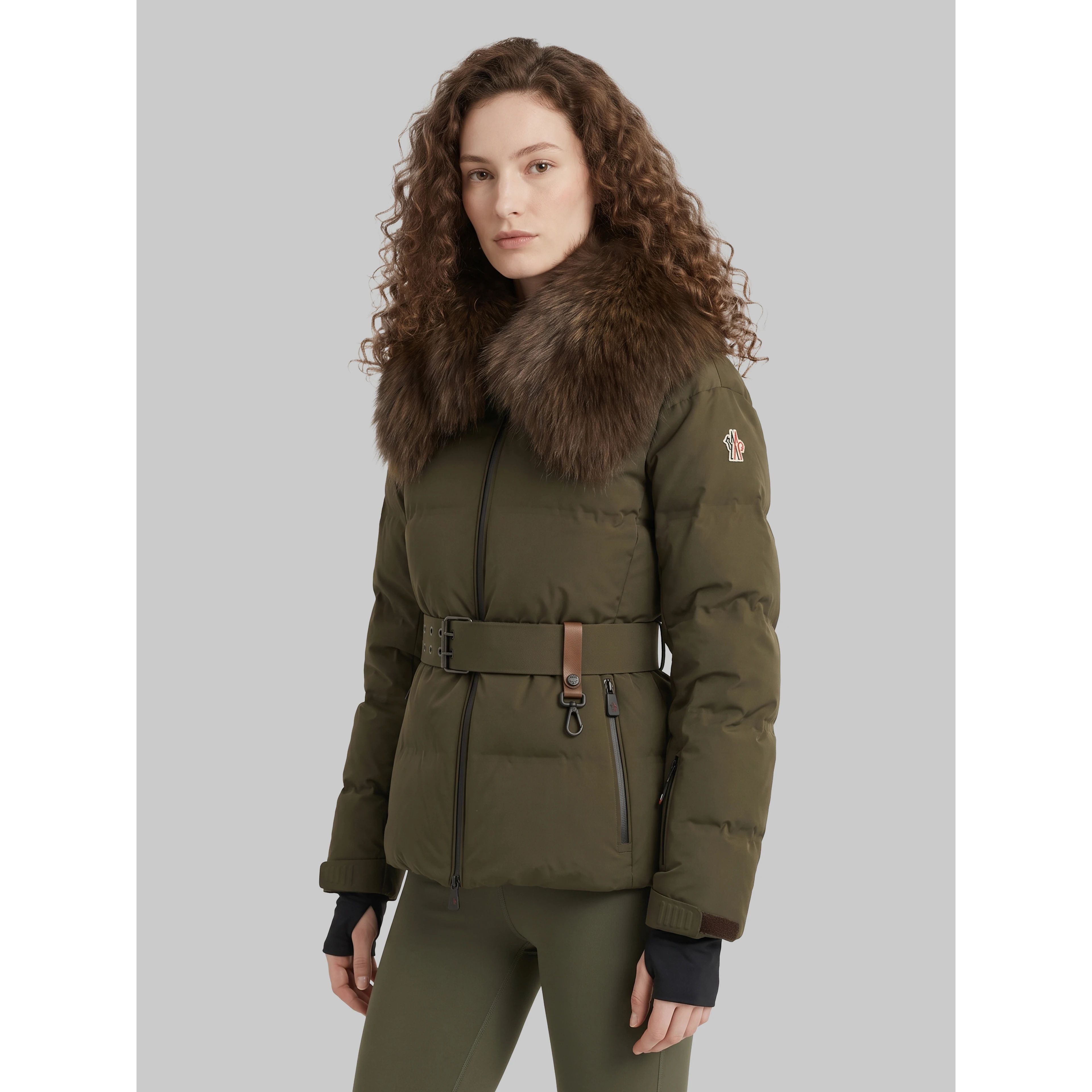 Sioule short down jacket with fur