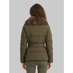 Sioule short down jacket with fur