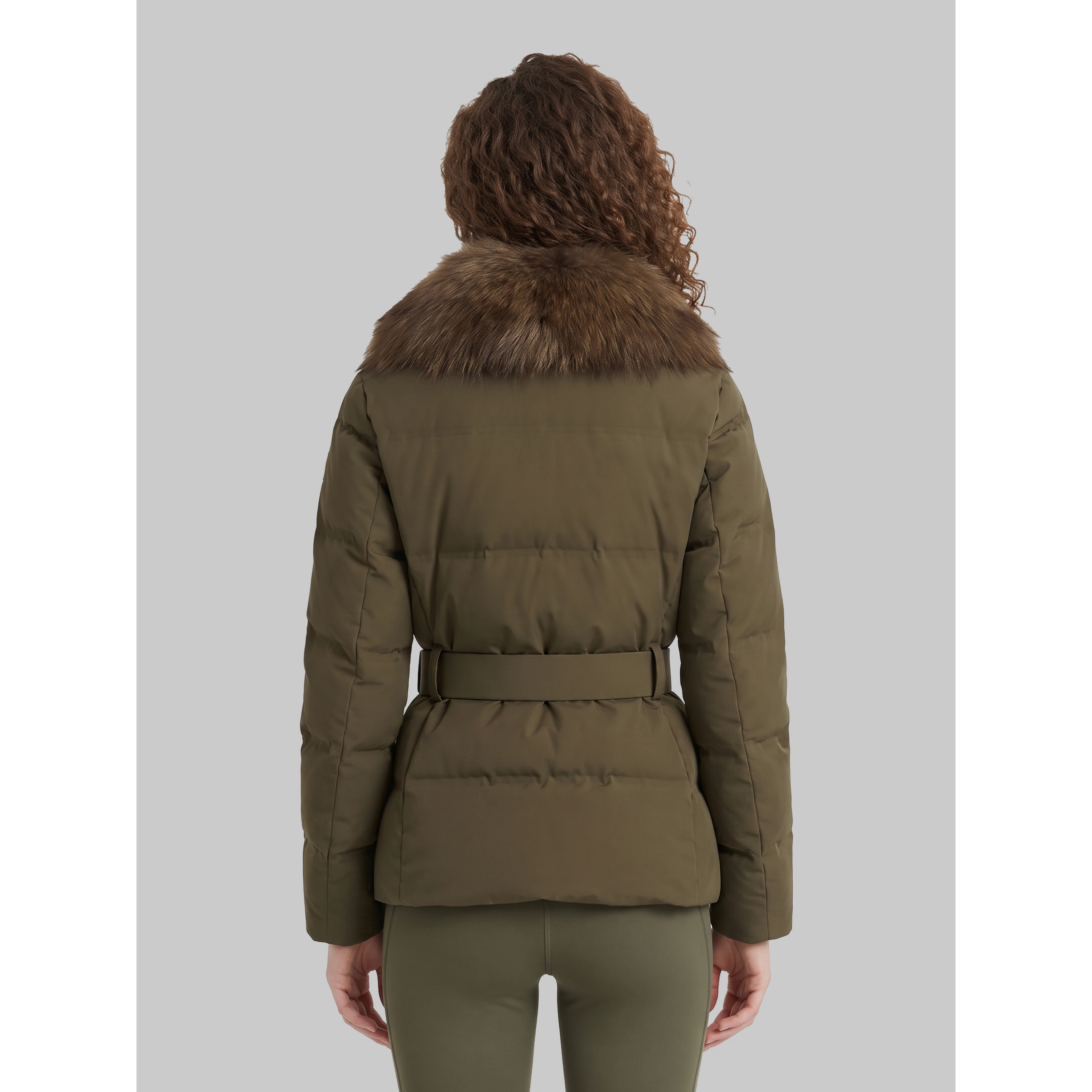 Sioule short down jacket with fur