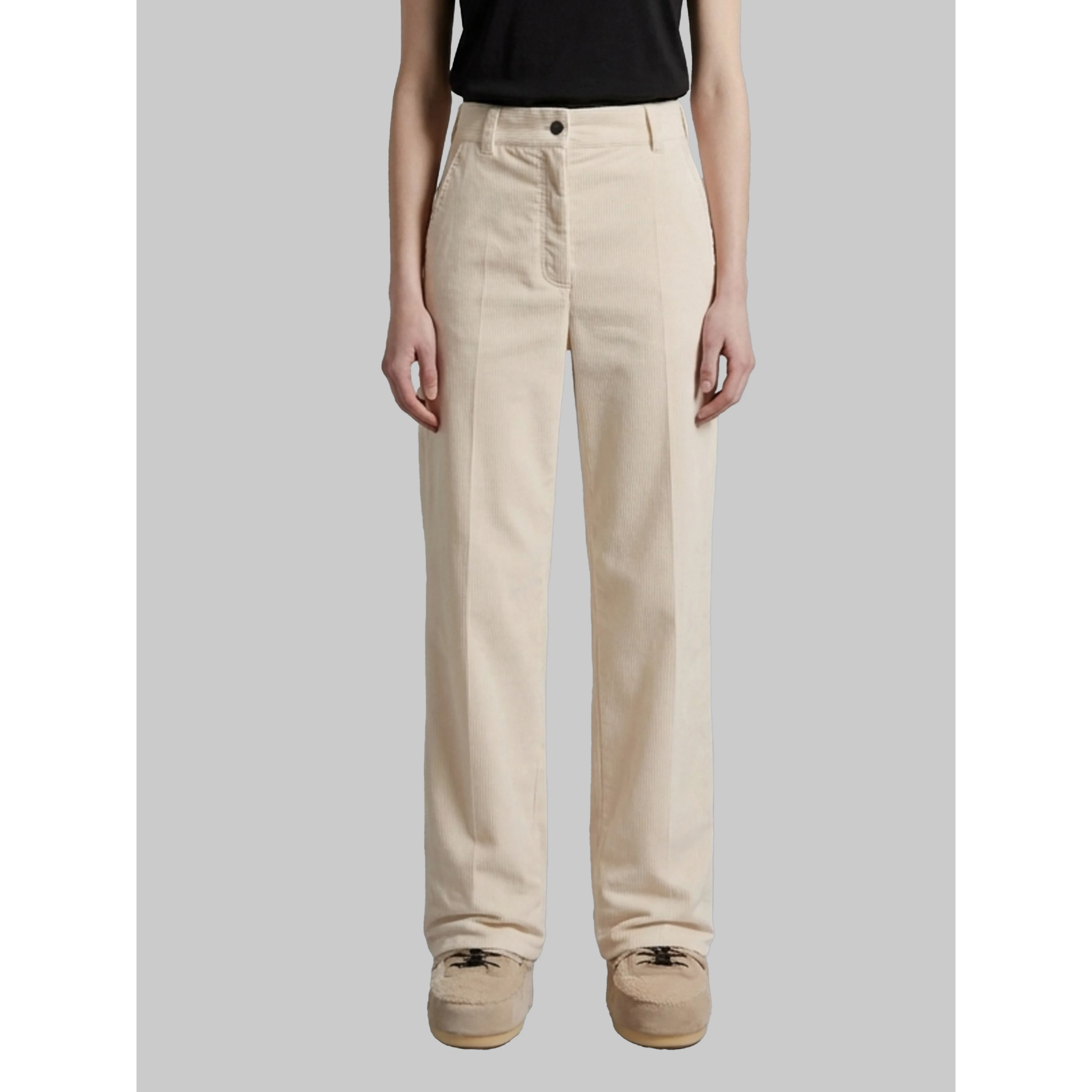 Wide-leg corduroy pants