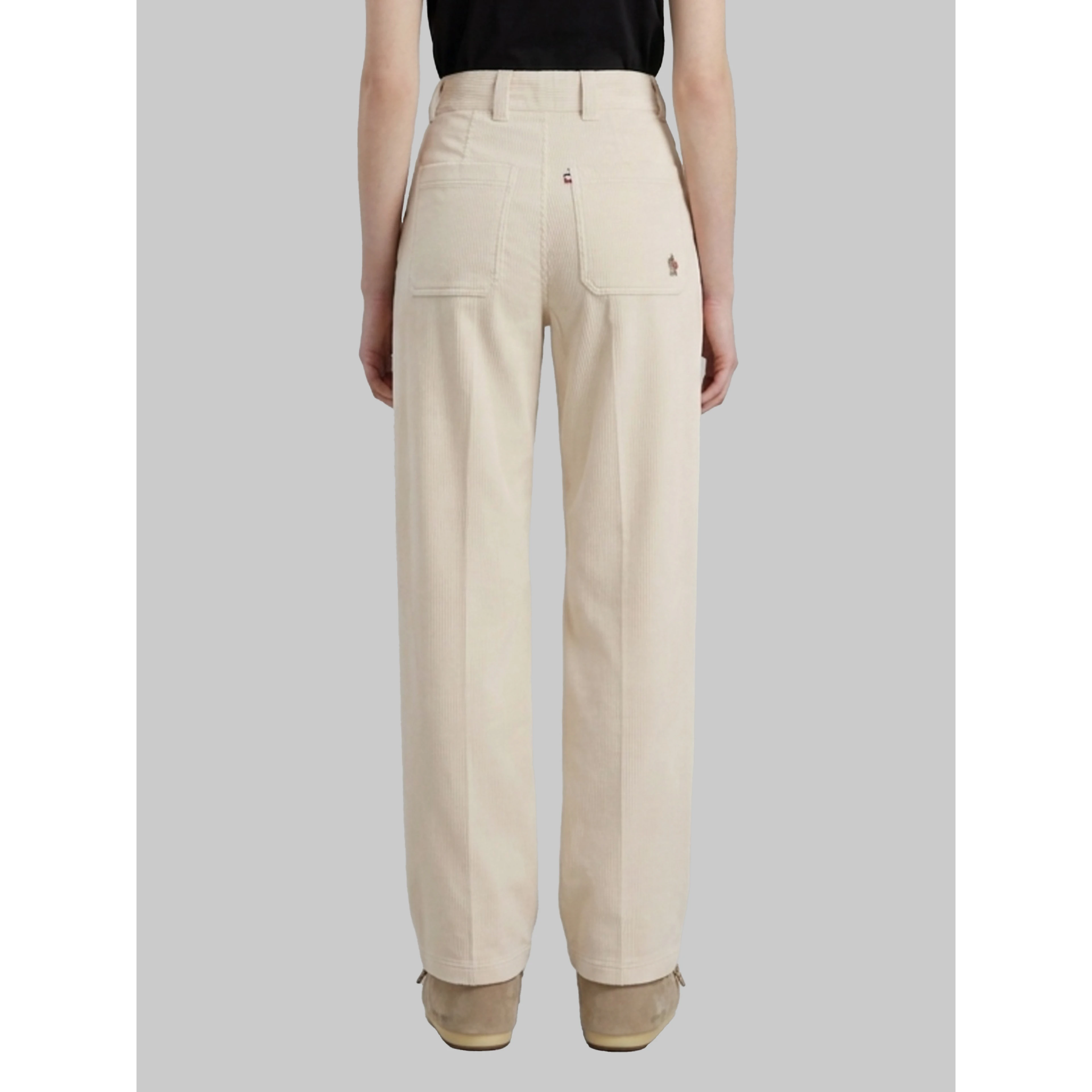 Wide-leg corduroy pants