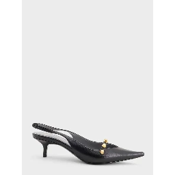 Midnight 45 slingback pumps
