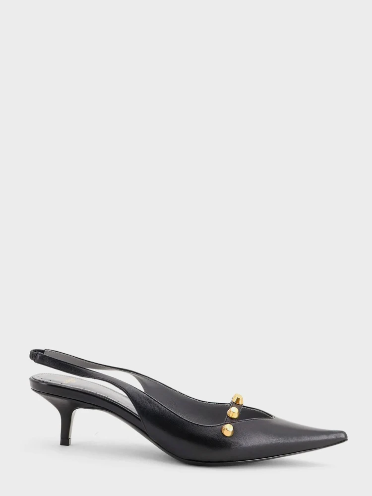 Midnight 45 slingback pumps