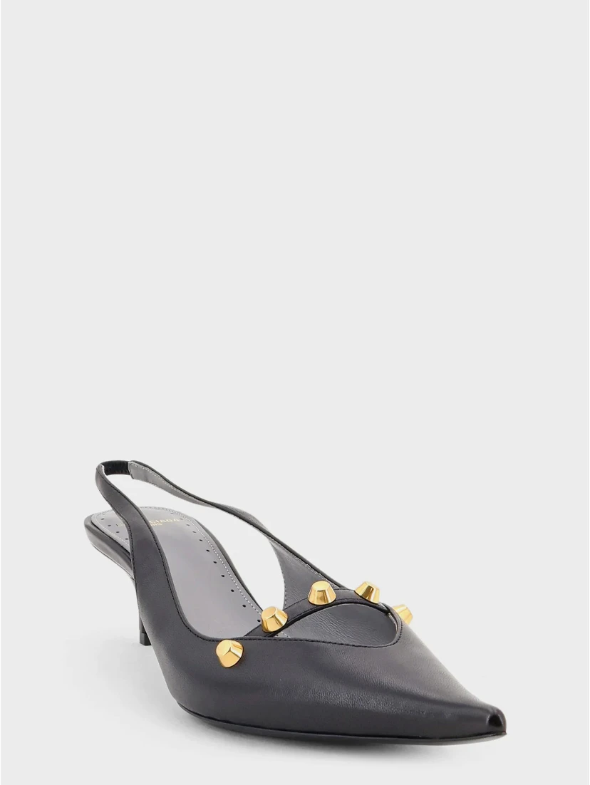 Midnight 45 slingback pumps