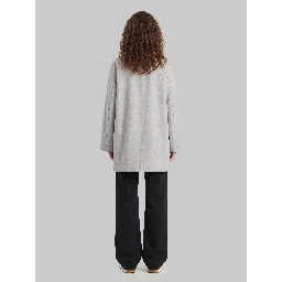 Car coat in wool and cashmere