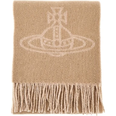Single Orb double-face wool scarf