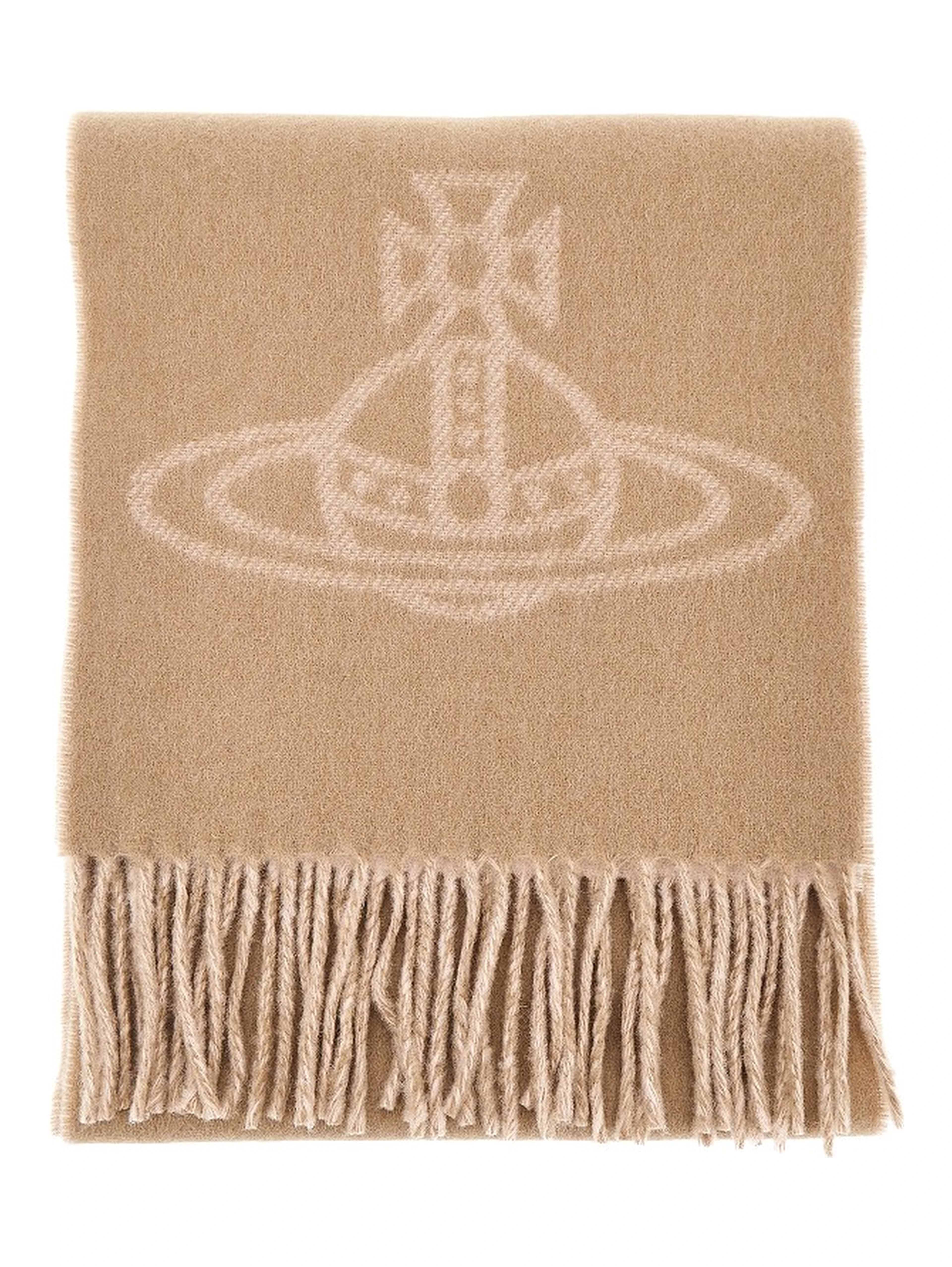 Single Orb double-face wool scarf