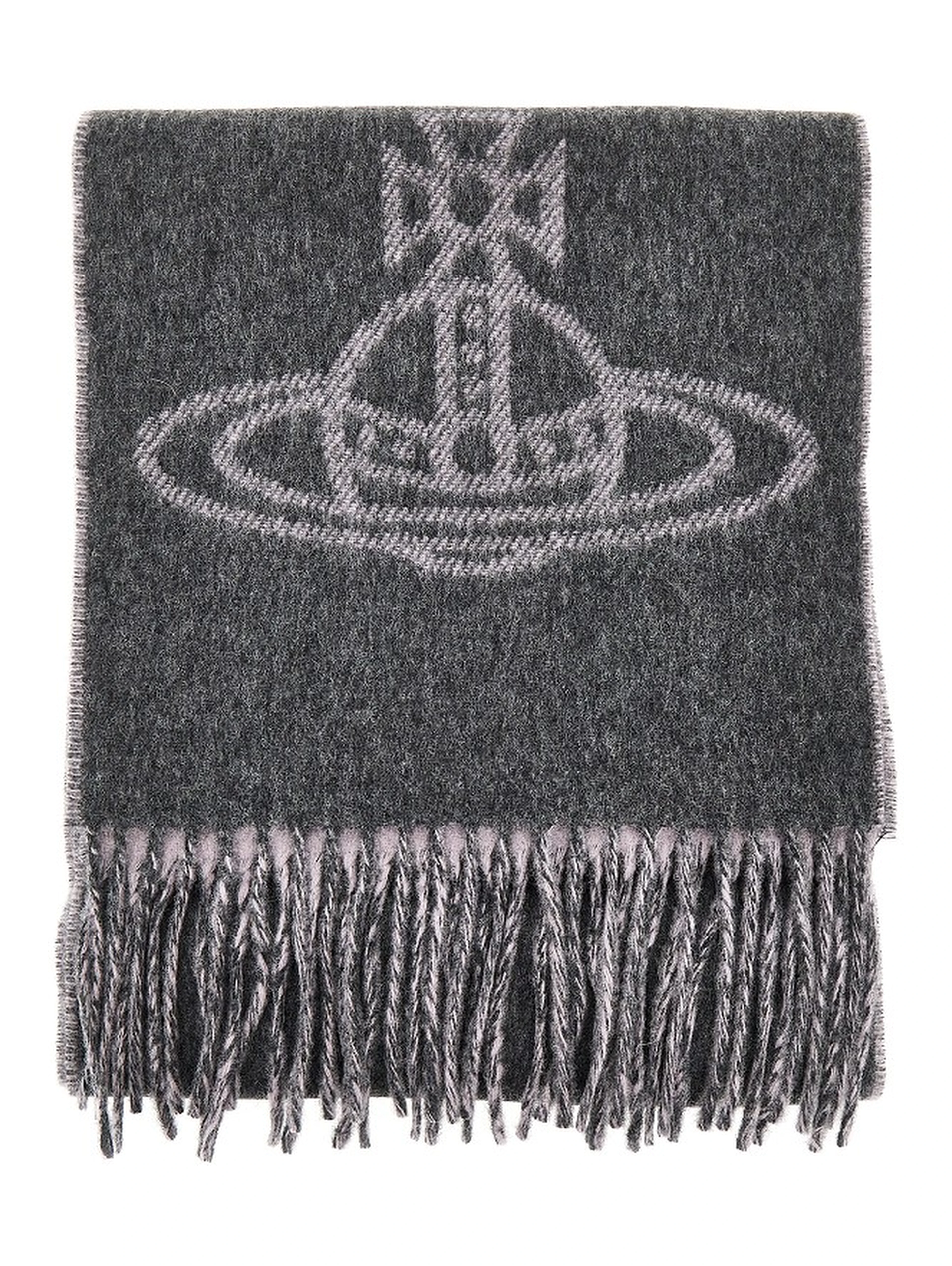 Single Orb double-face wool scarf