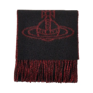 Single Orb double-face wool scarf