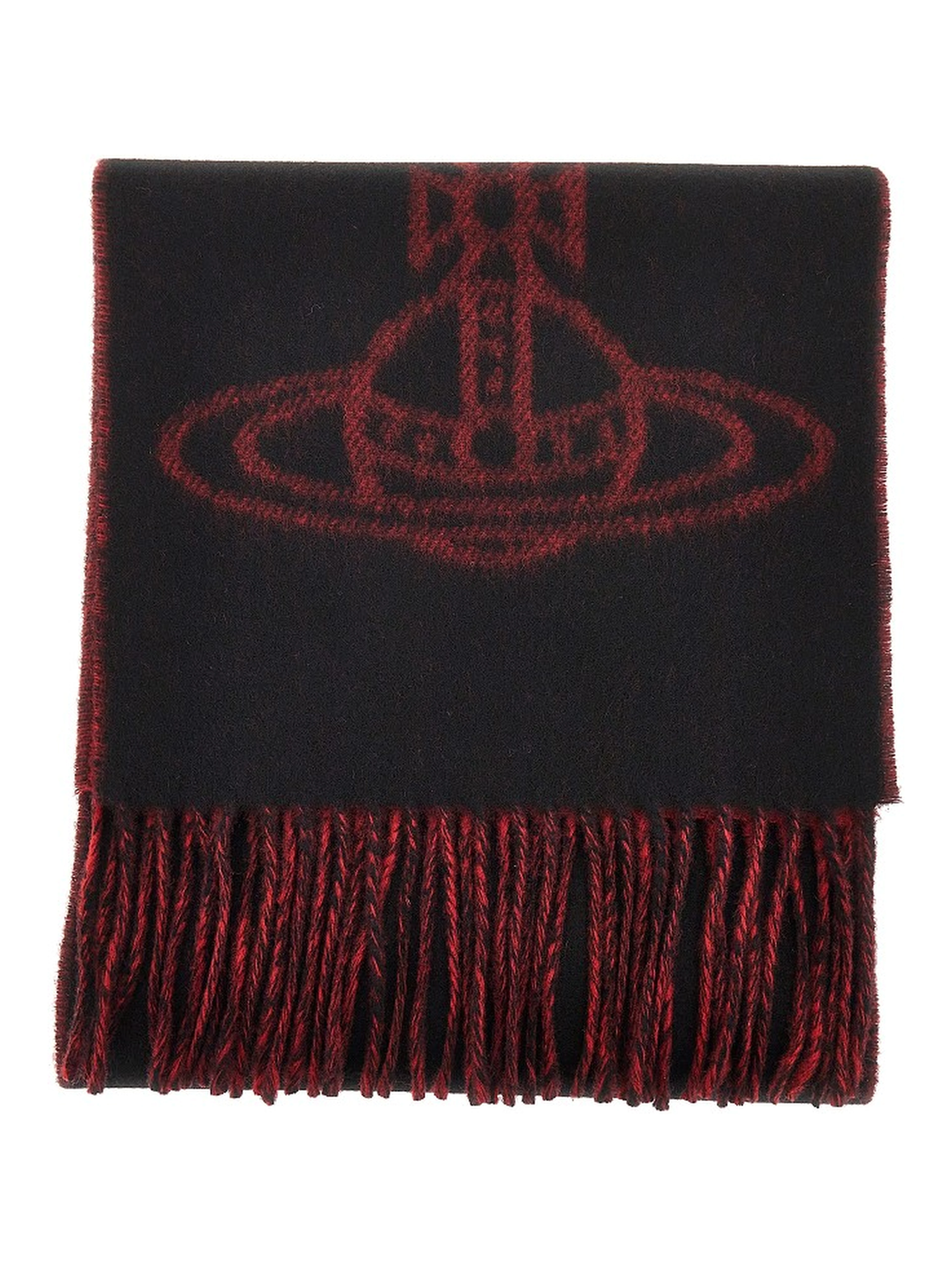 Single Orb double-face wool scarf
