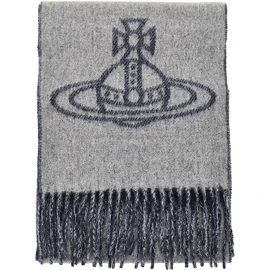 Single Orb double-face wool scarf
