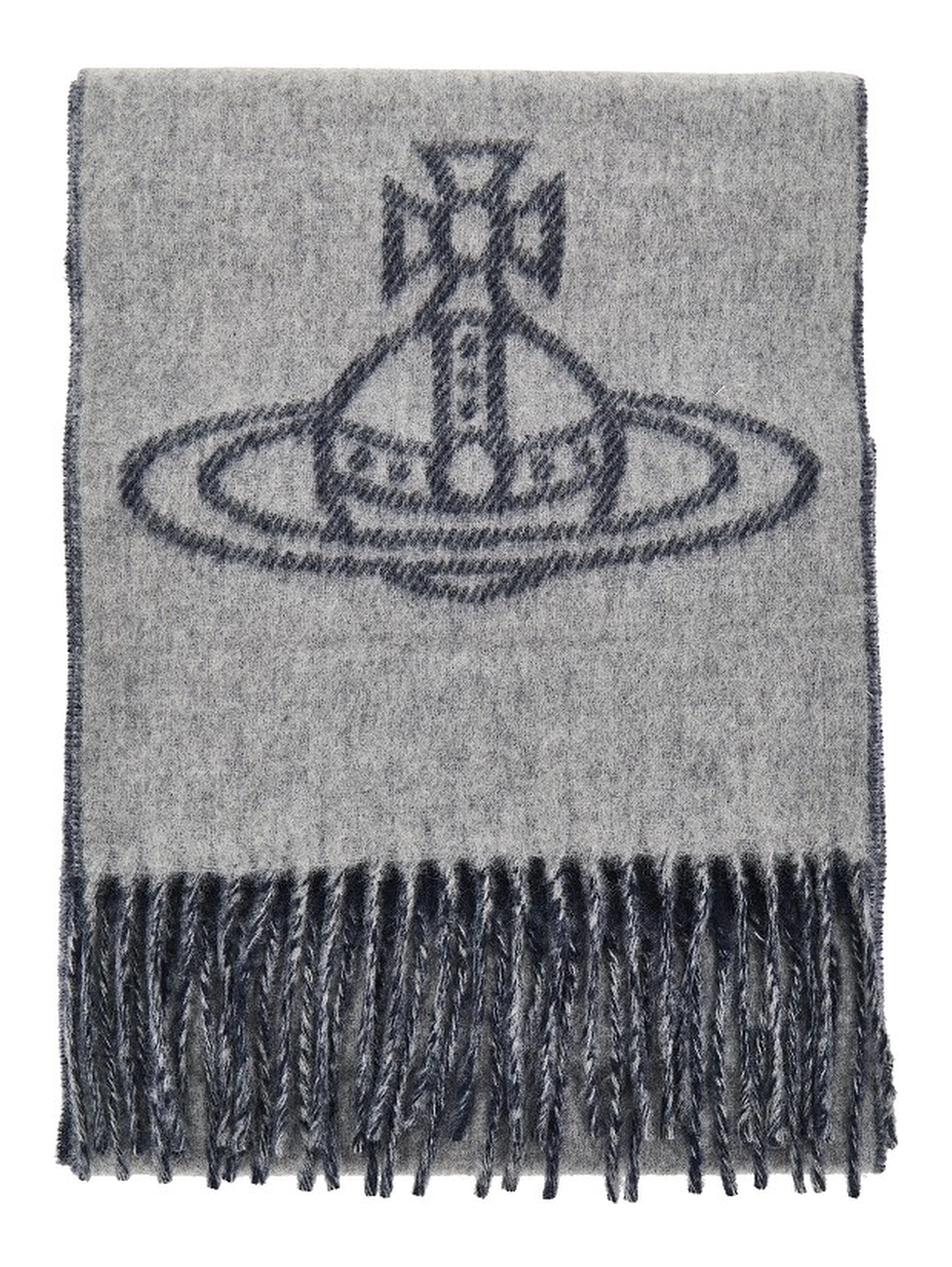 Single Orb double-face wool scarf