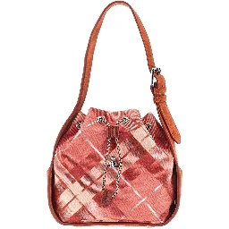 'Stacey' tartan wool bucket bag