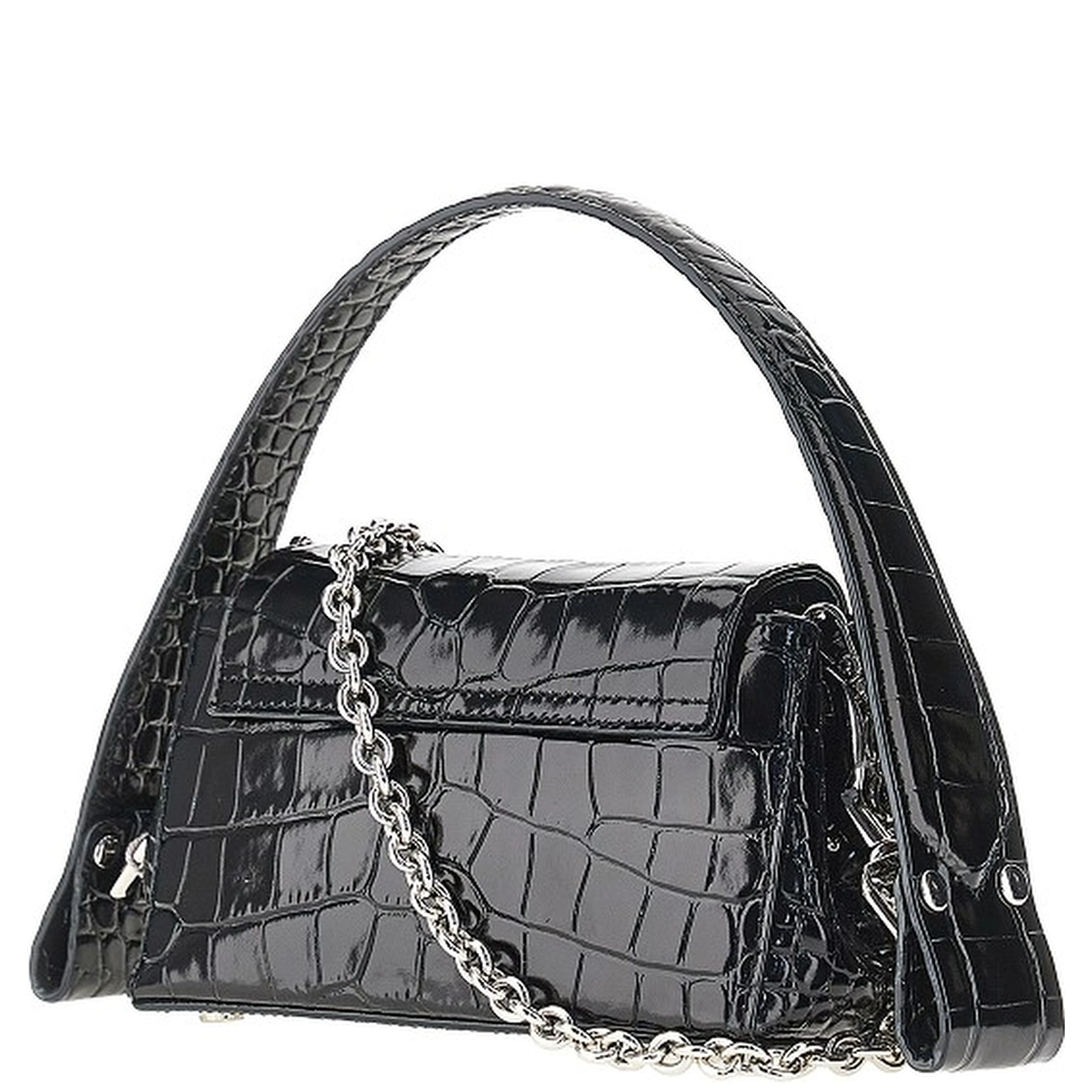Croco-embossed leather small 'Hazel' bag