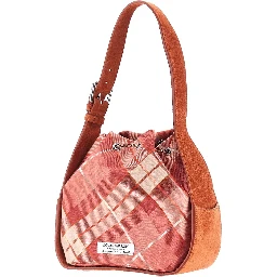 'Stacey' tartan wool bucket bag