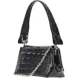 Croco-embossed leather medium 'Hazel' bag