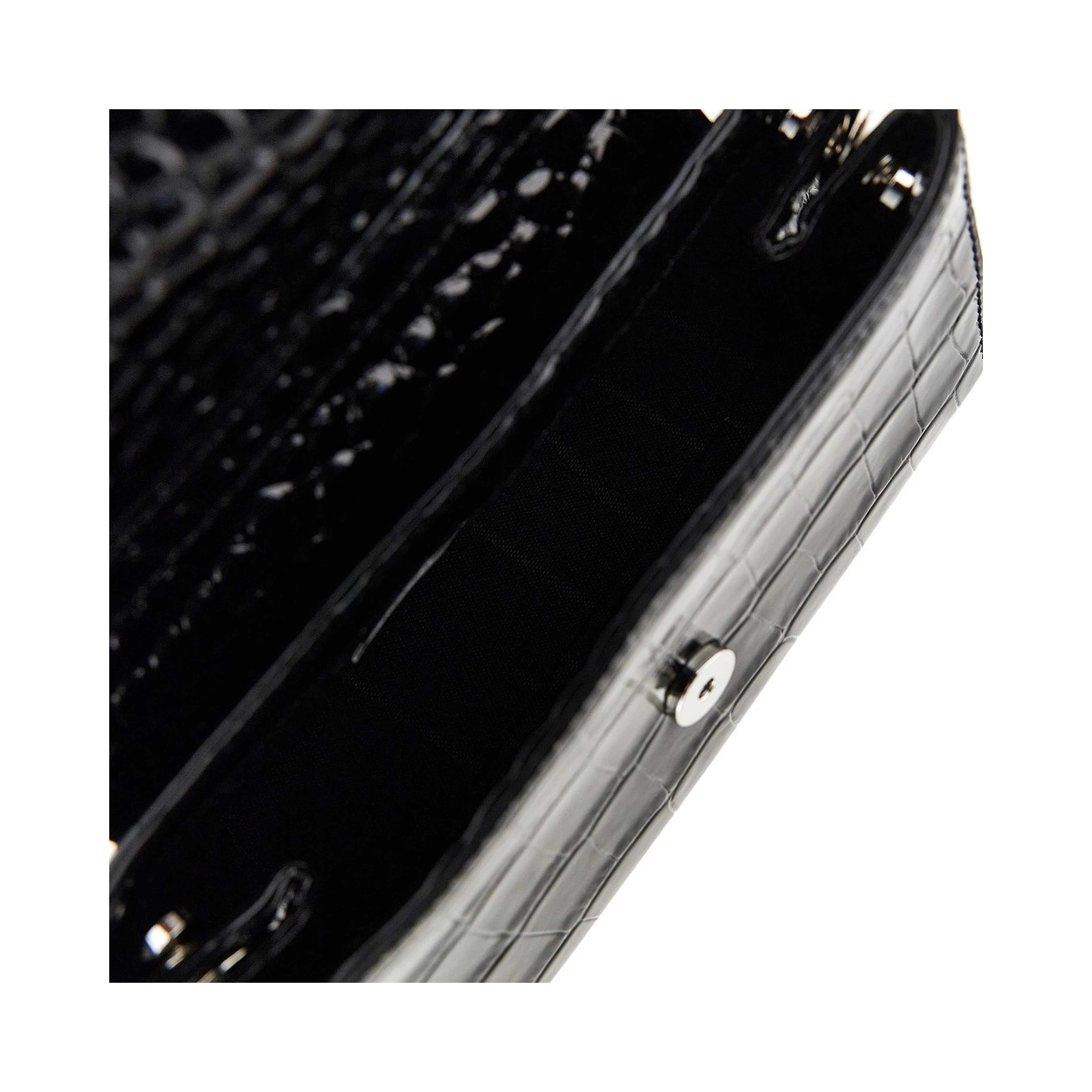 Croco-embossed leather small 'Hazel' bag