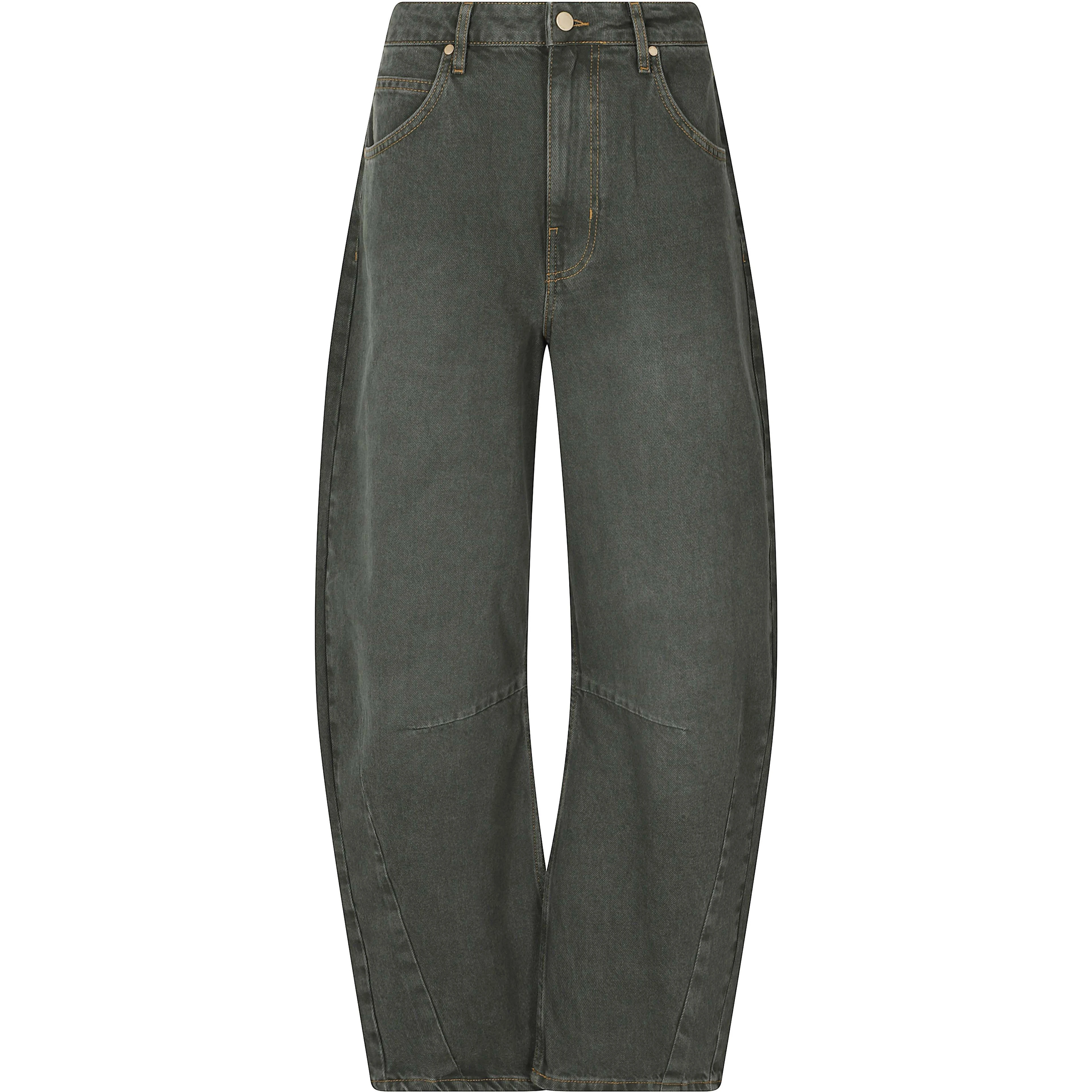 COLOUR DENIM BARREL LEG