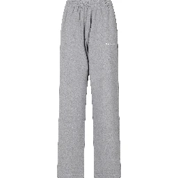 SERIF LOGO EMBROIDERED WIDE SWEATPANT