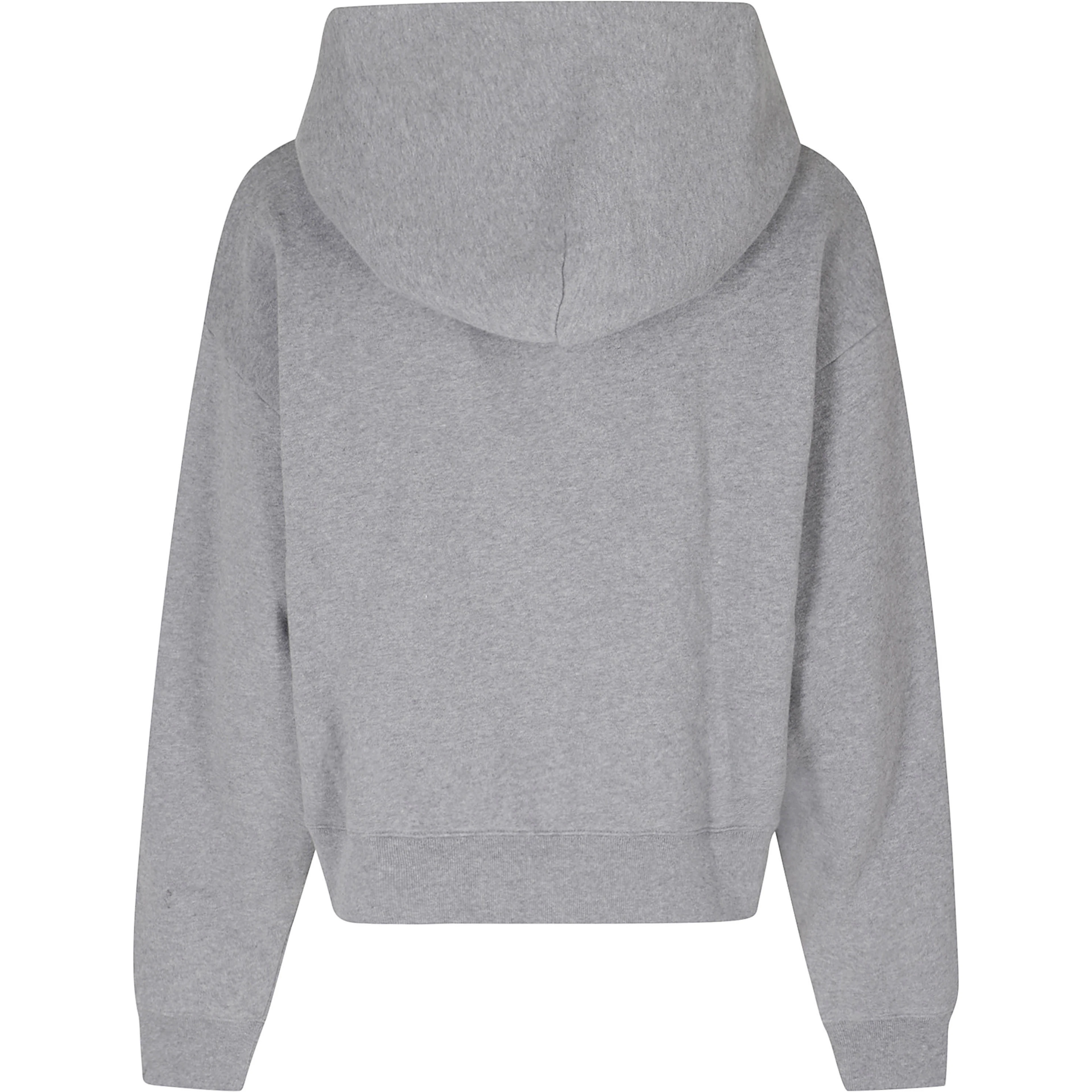 SERIF LOGO EMBROIDERED ZIP HOODIE