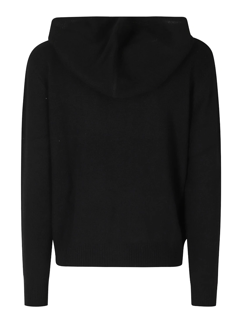 S LOGO CASHMERE ZIP HOODIE