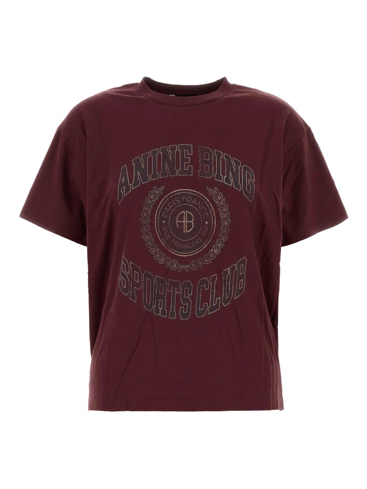 CADE TEE COLLEGIATE - BURGUNDY