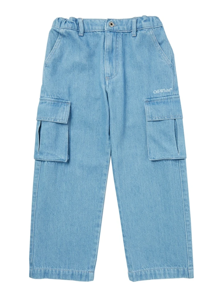 diag sketch denim cargo pant