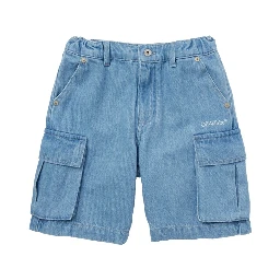 diag sketch denim cargo short
