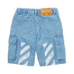 diag sketch denim cargo short
