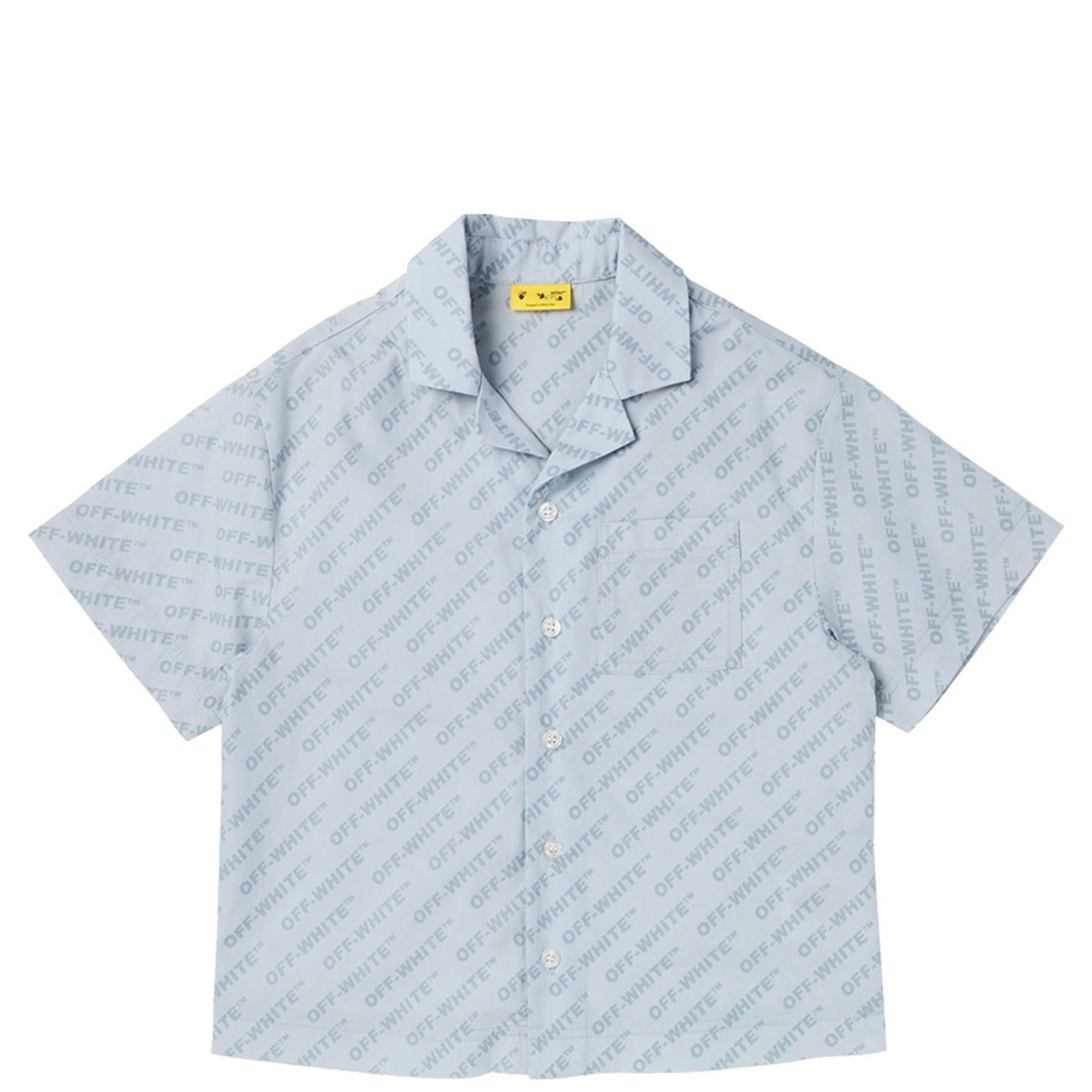 logo aop bowling shirt
