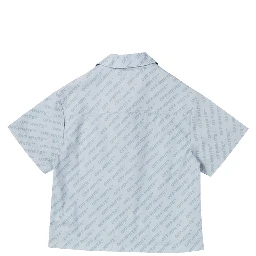 logo aop bowling shirt