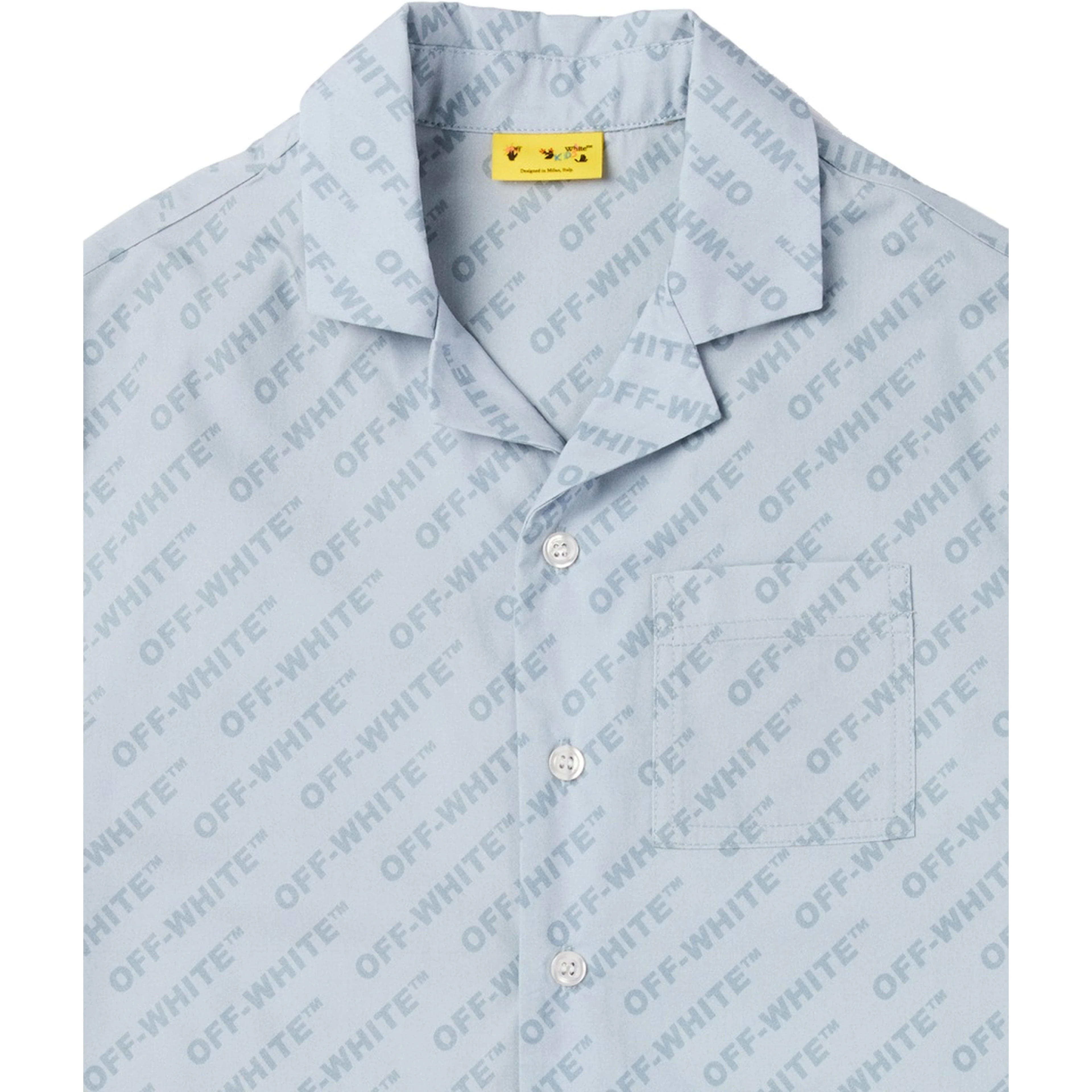 logo aop bowling shirt